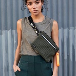 Free People Army Bliss Green/grey Tank Top